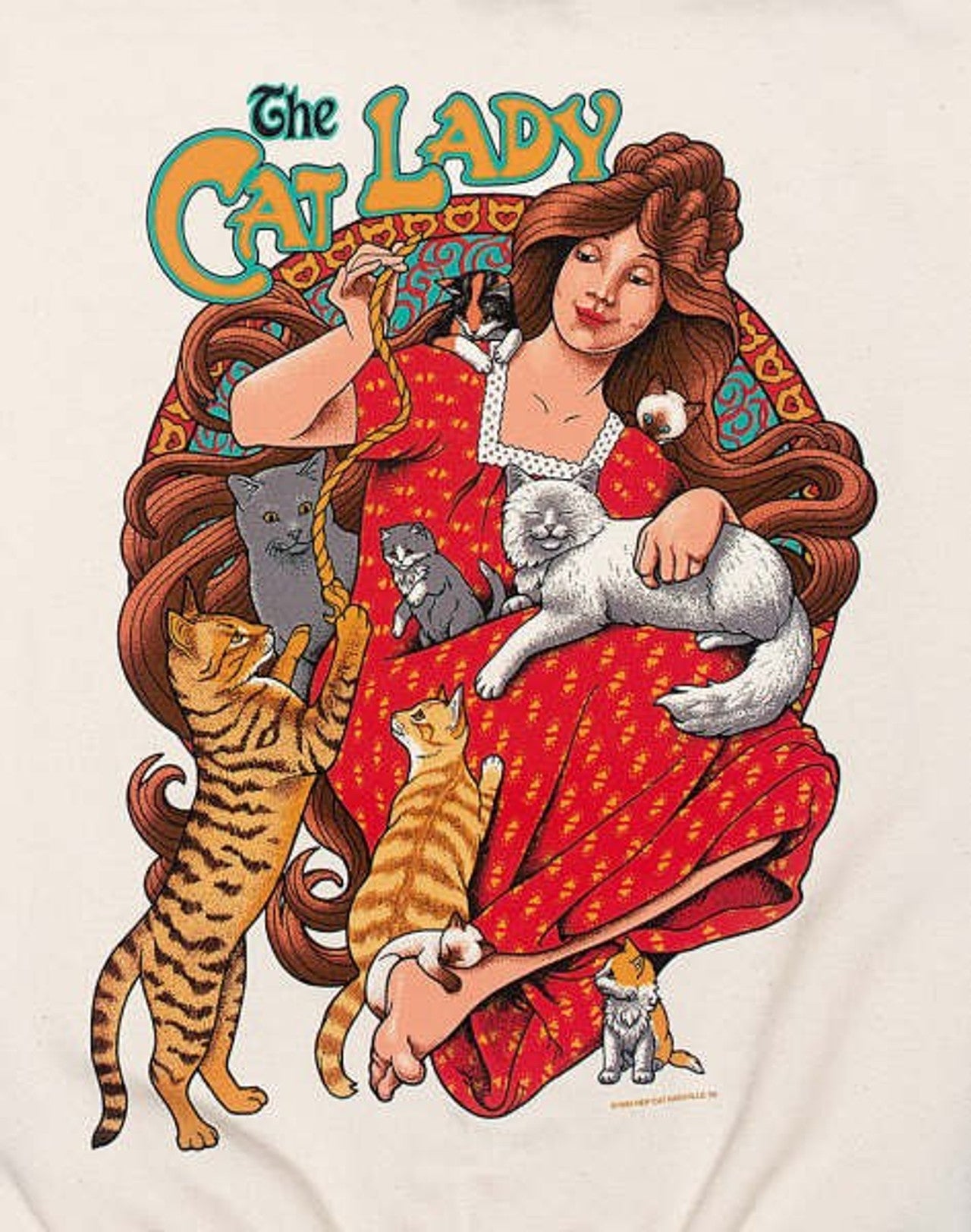 Artsy "Cat Lady" Hep Cat Tee