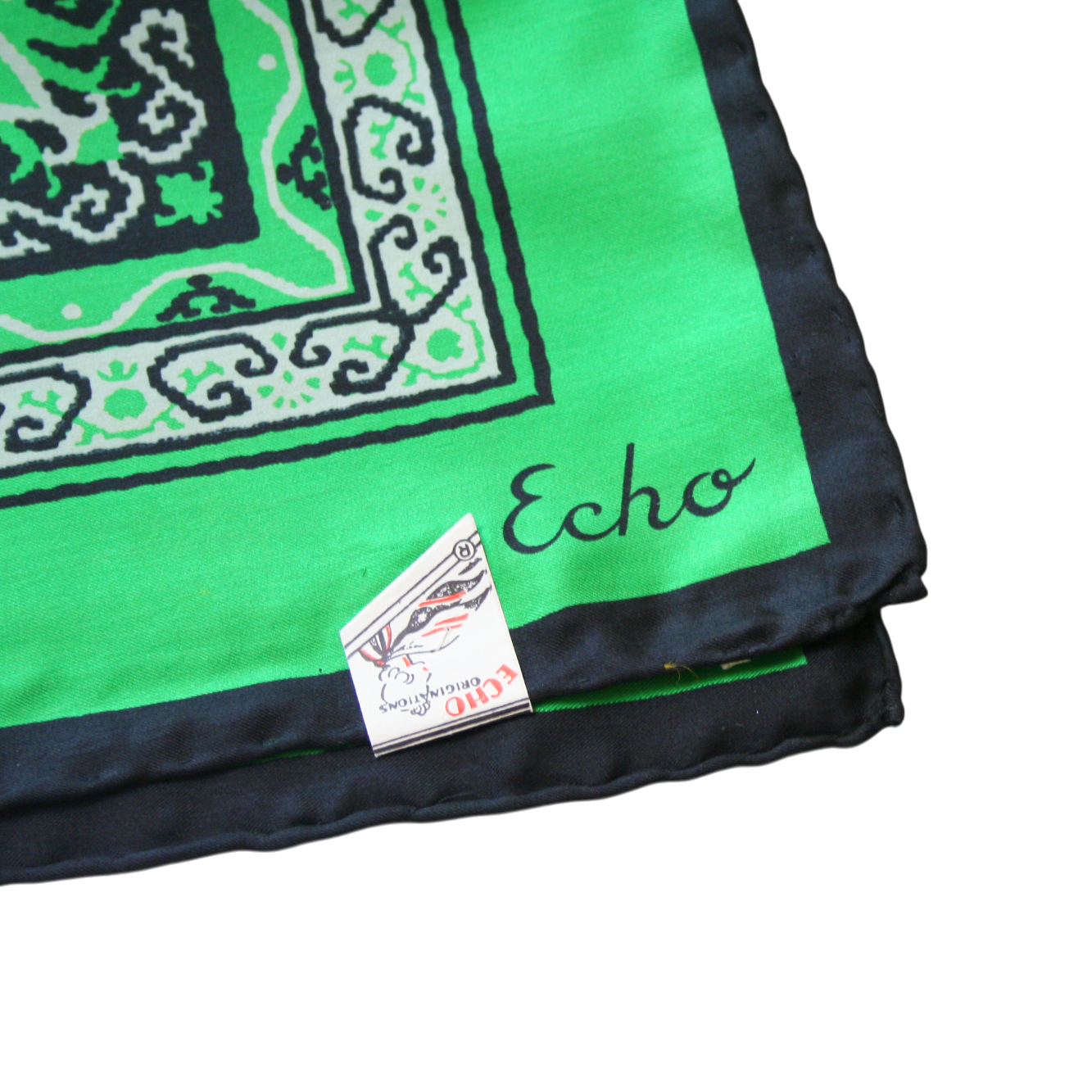 Midcentury Bandana Print Silk Scarf by Echo