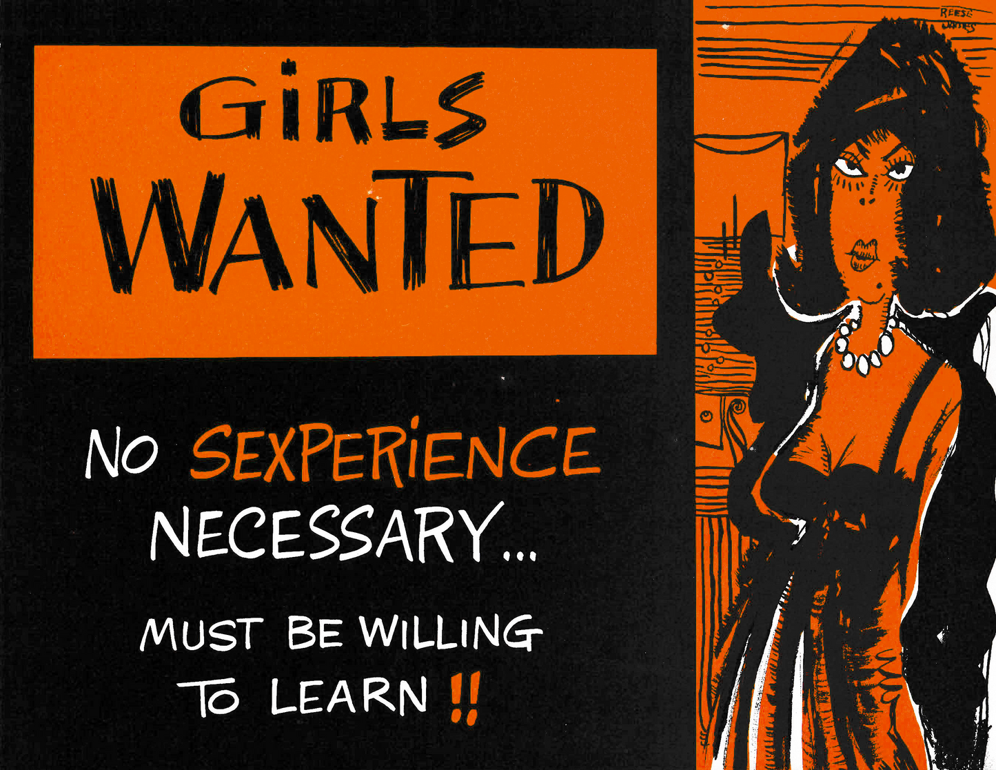 Deadstock “Girls Wanted” Risqué Print