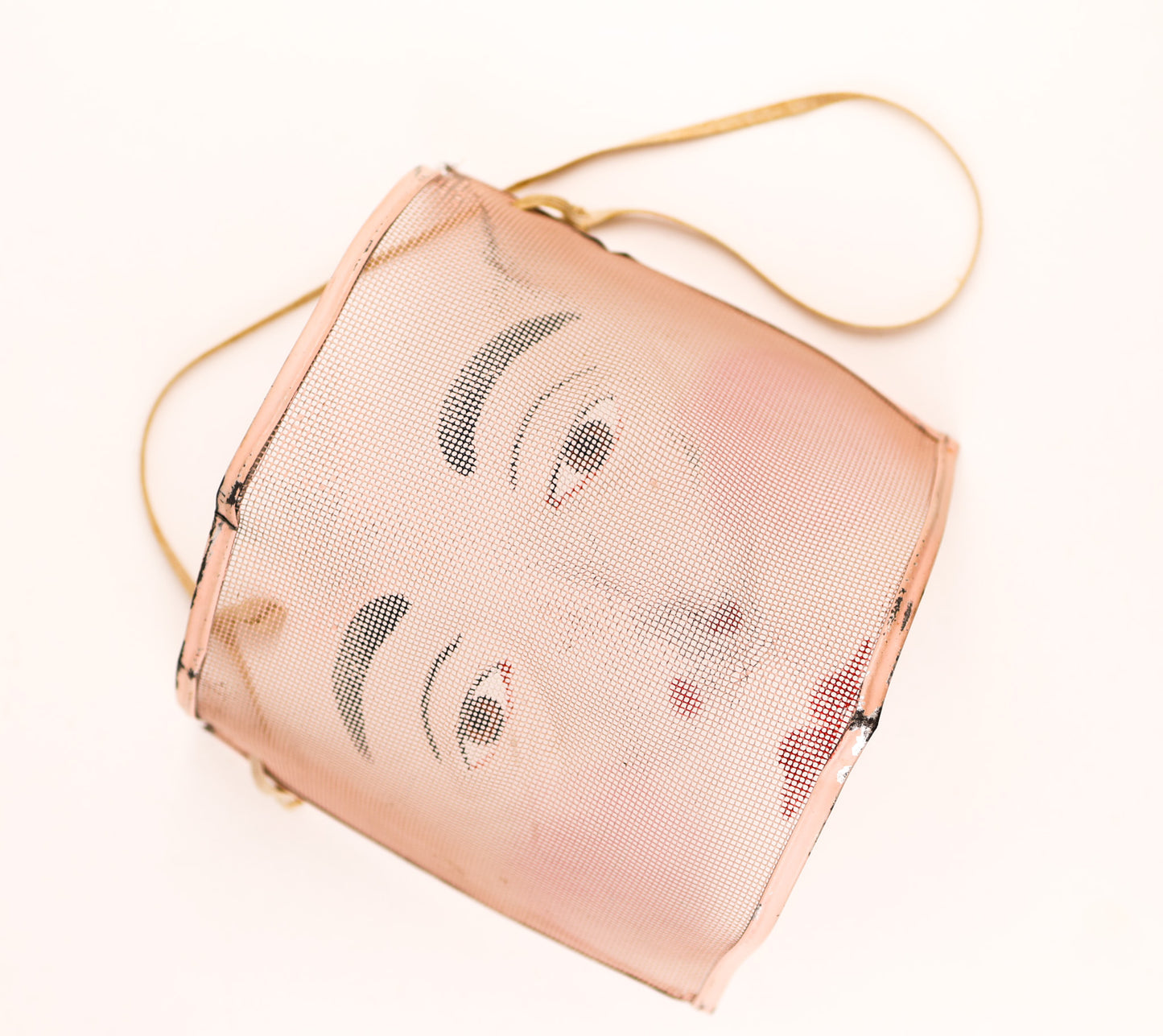 c. 1930s "Memphis Cotton Carnival" Painted Mesh Mask