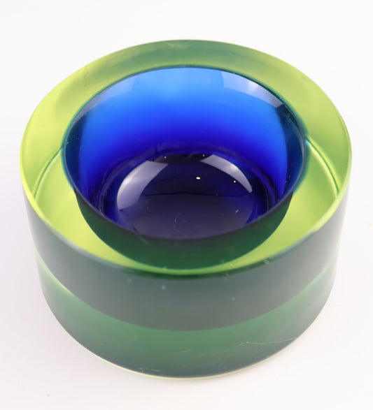 Murano Submerged Bowl/Ash Tray by Mario Pinzoni for Seguso