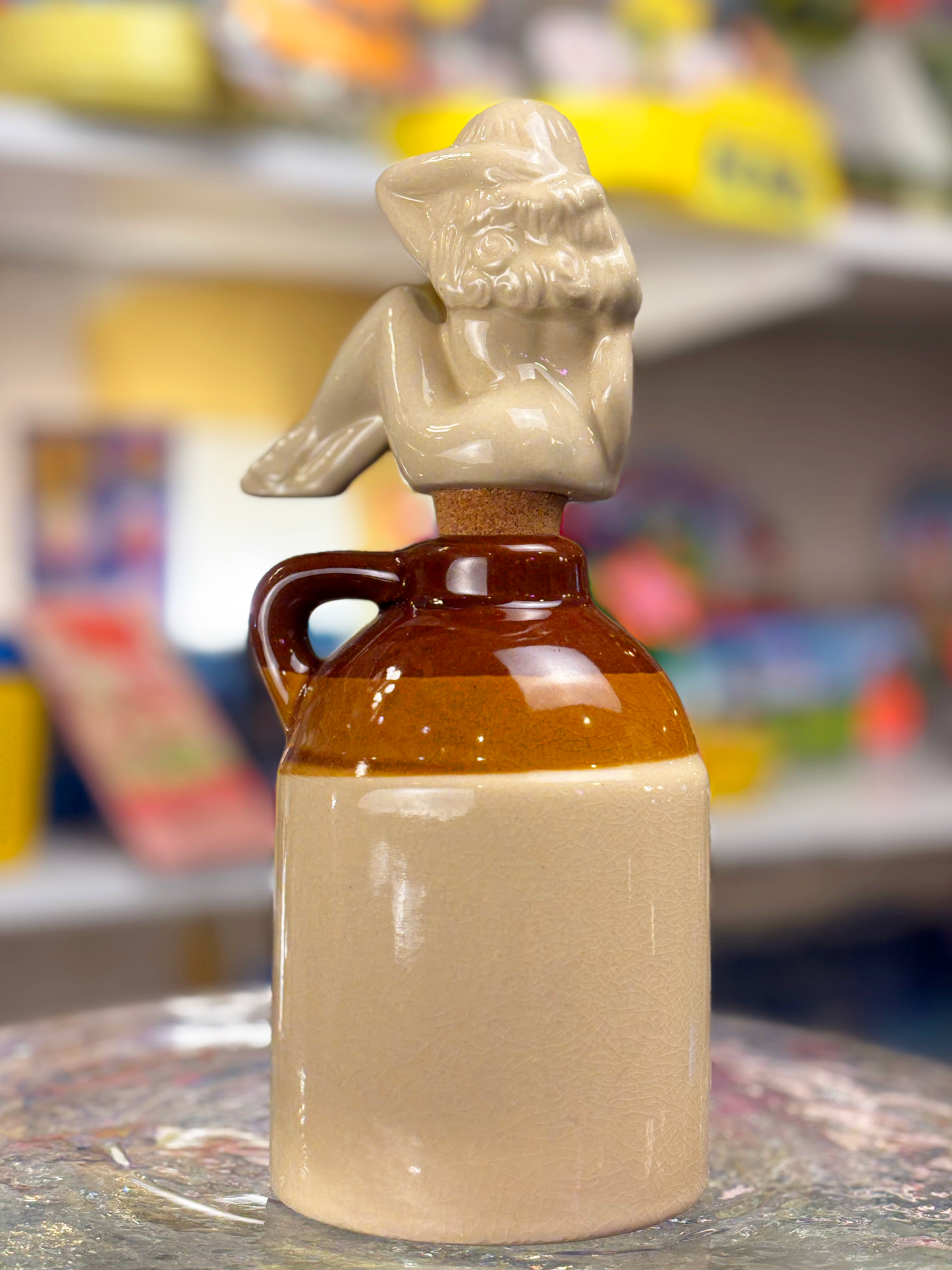Deadstock "Lay Off" Risque Novelty Jug