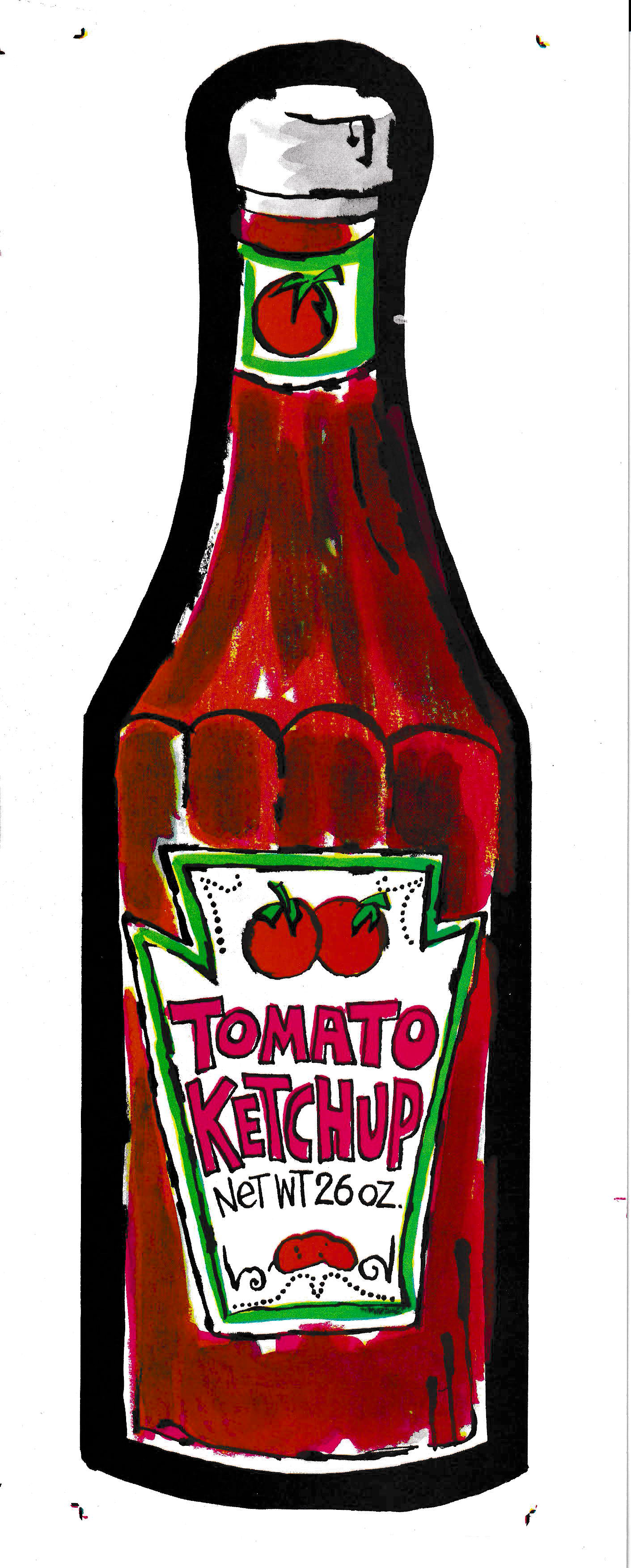 Deadstock Tomato Ketchup Pop Print