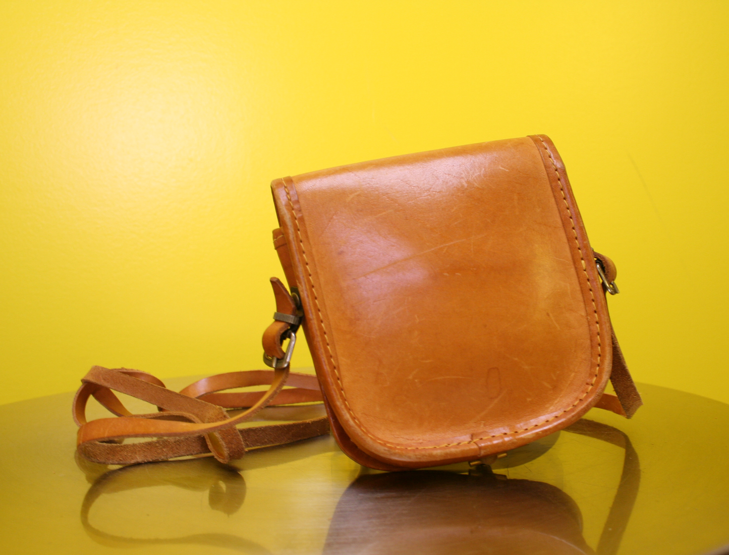 1970s M. Mazzilli Vera Tolfa Mini Leather Crossbody