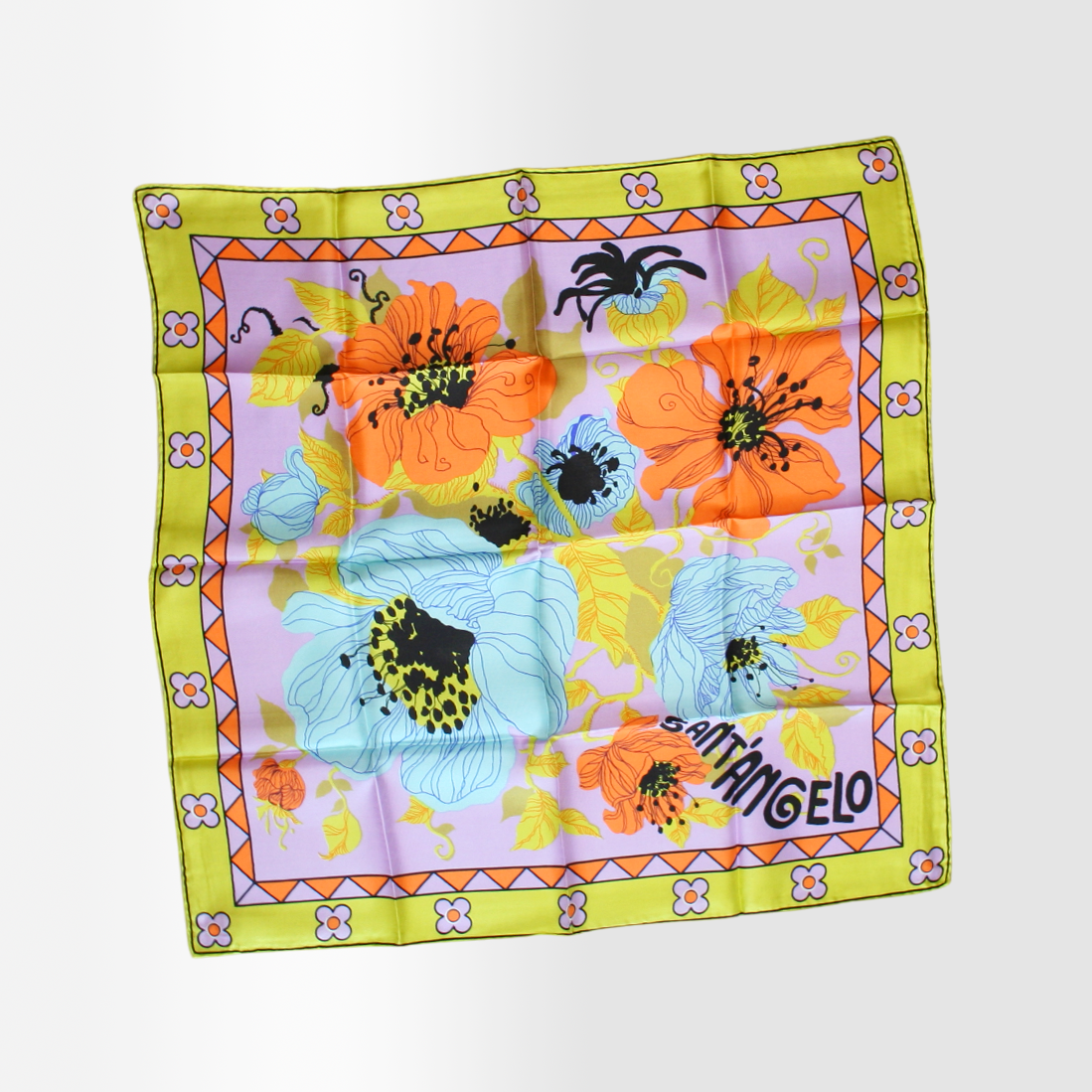 Deadstock Poppy Scarves by Giorgio Sant'Angelo