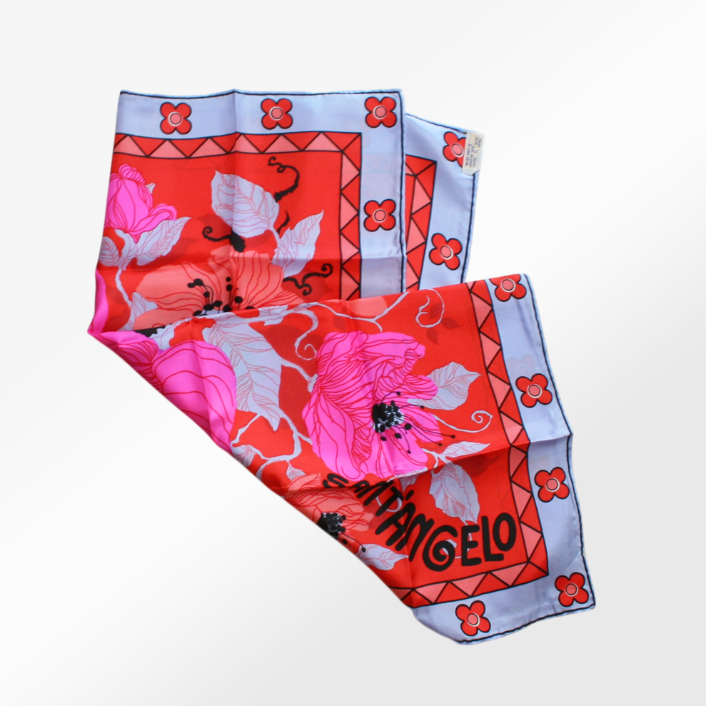 Deadstock Poppy Scarves by Giorgio Sant'Angelo