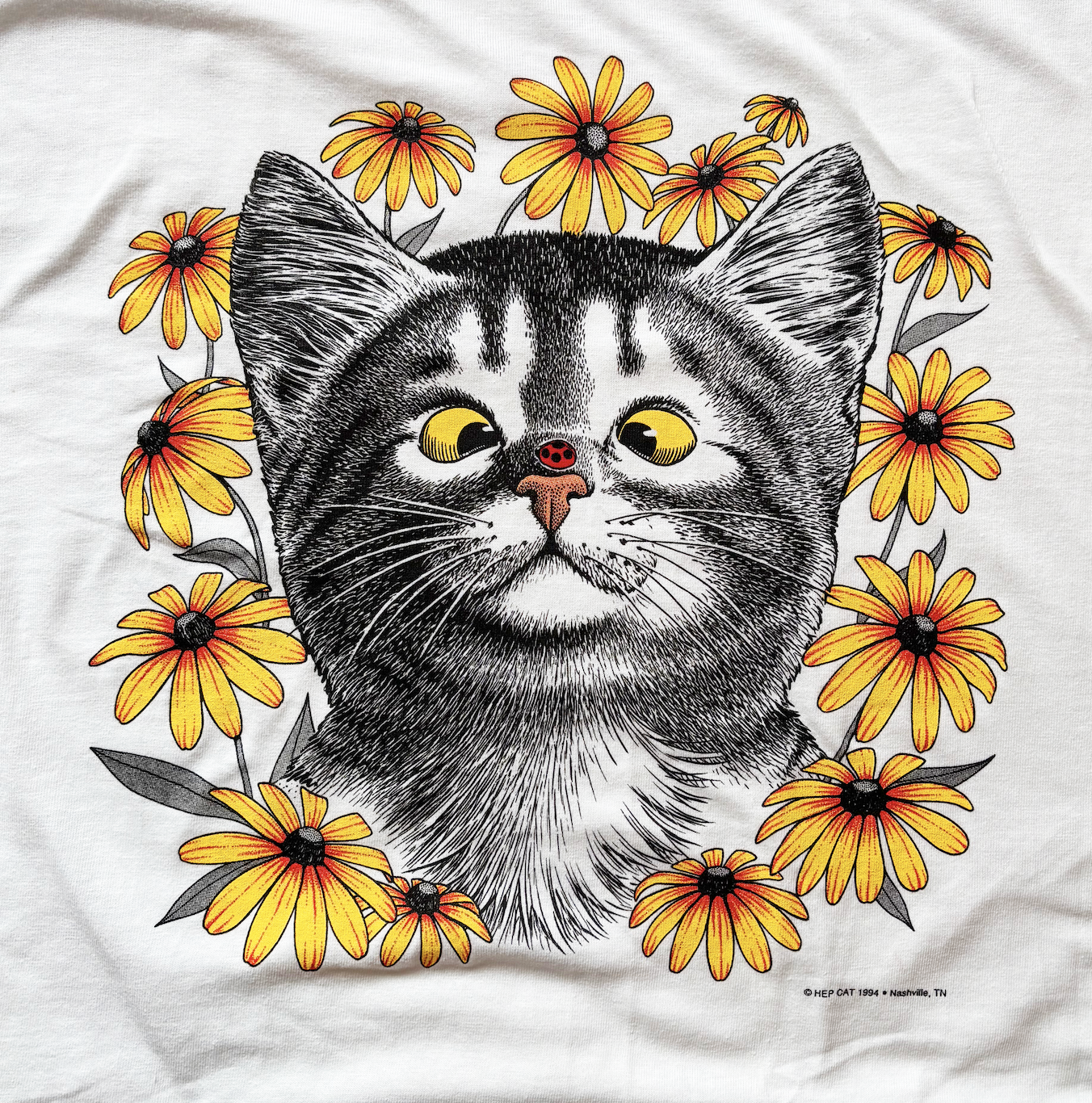 Ladybug Kitten Hep Cat Tee