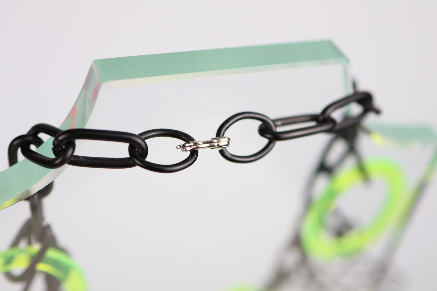 OOAK Postmodern Acrylic Necklace by Artist Eve Kaplin