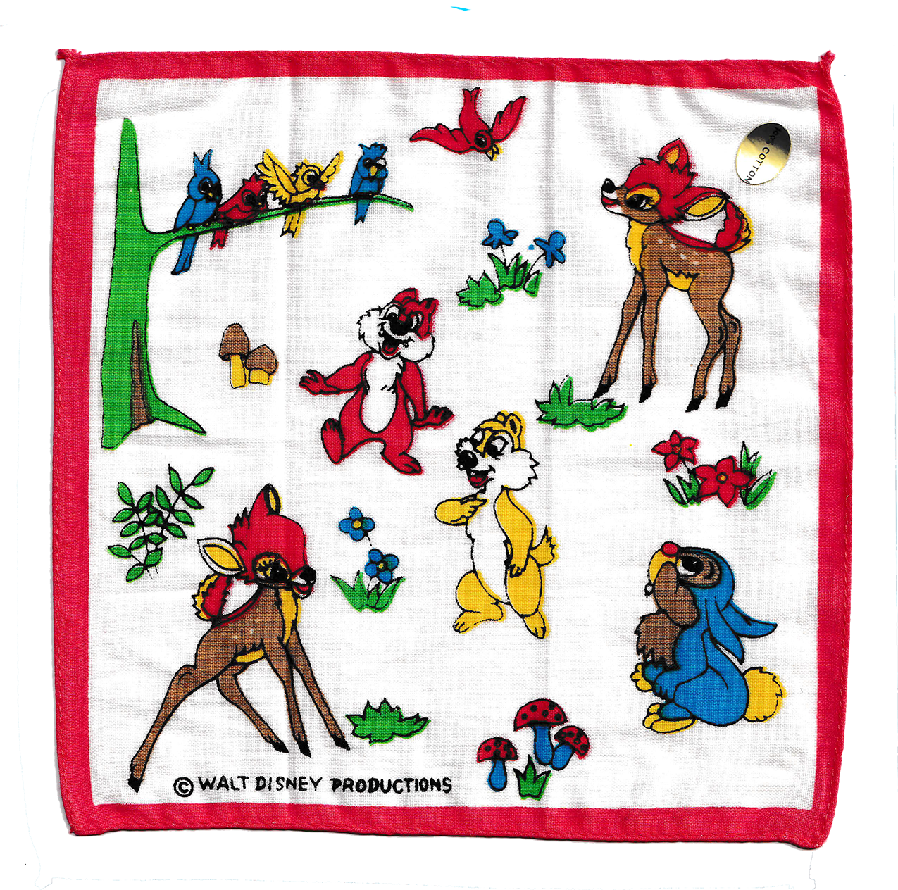 Vintage Bambi Handkerchiefs
