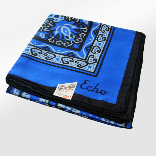 Midcentury Bandana Print Silk Scarf by Echo