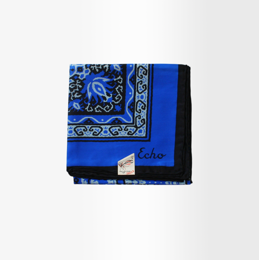 Midcentury Bandana Print Silk Scarf by Echo