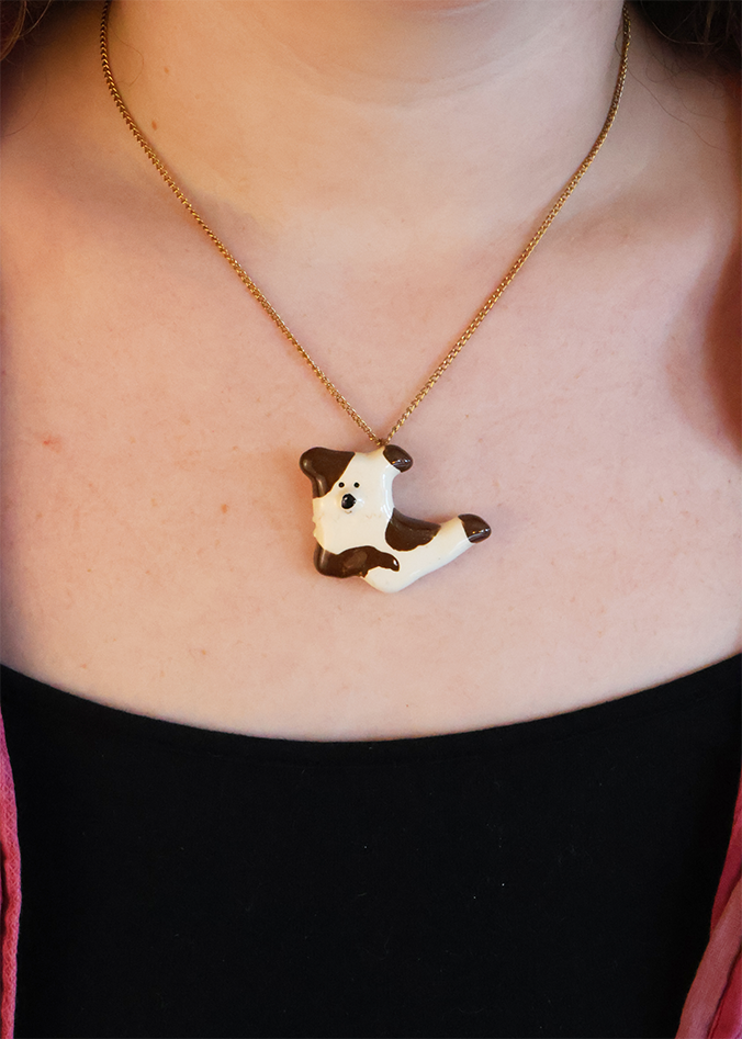 Vintage Ceramic Animal Pendants