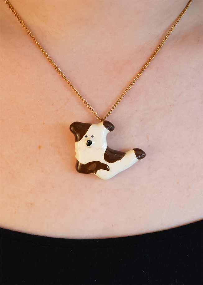 Vintage Ceramic Animal Pendants