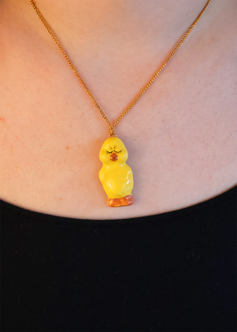 Vintage Ceramic Animal Pendants