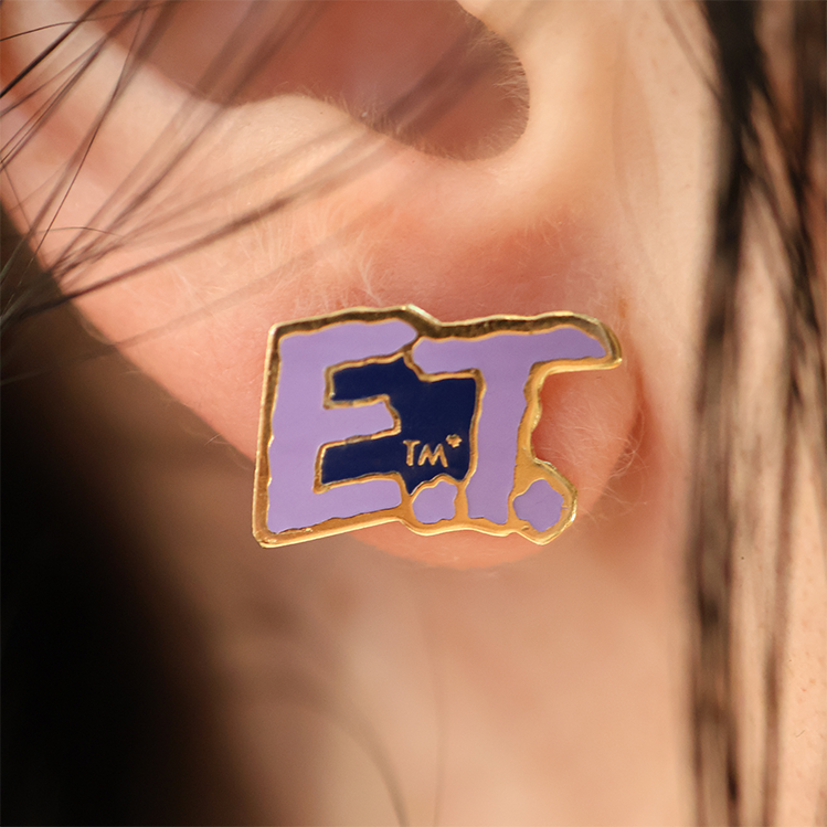 Deadstock "E.T. The Extra Terrestrial" Enamel Earrings