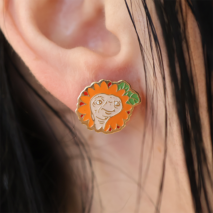 Deadstock "E.T. The Extra Terrestrial" Enamel Earrings