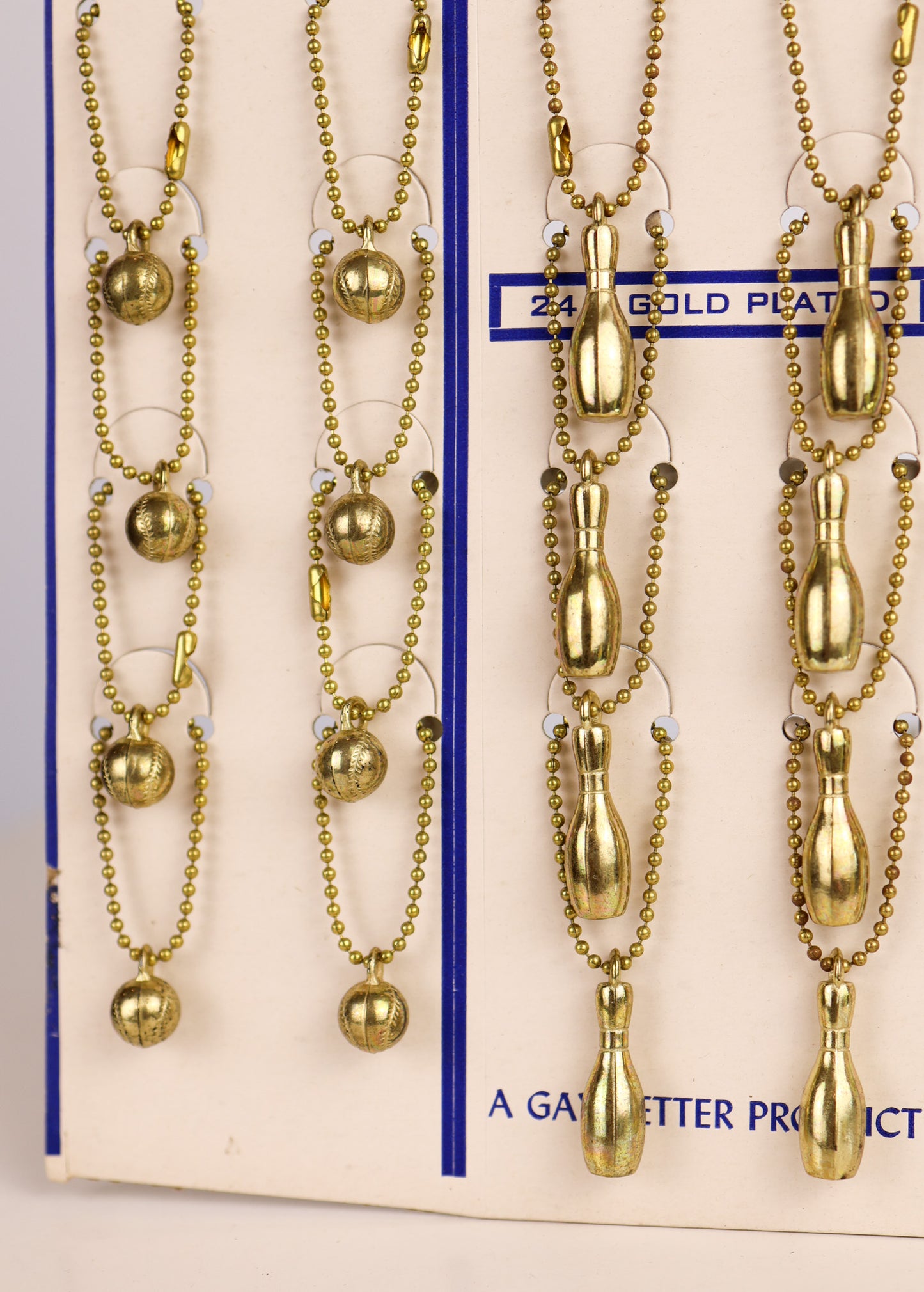 Gay Better Products "Sportsman" Gold Plated Keychain Store Display & Product