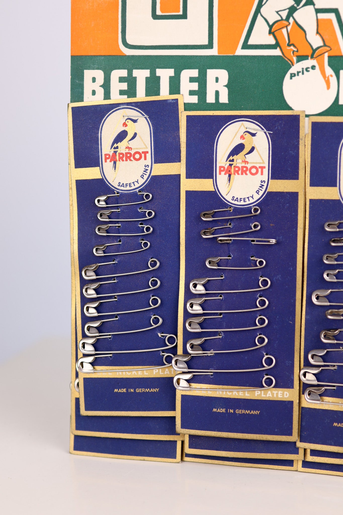 Gay Better Products Safety Pin Store Display & Product