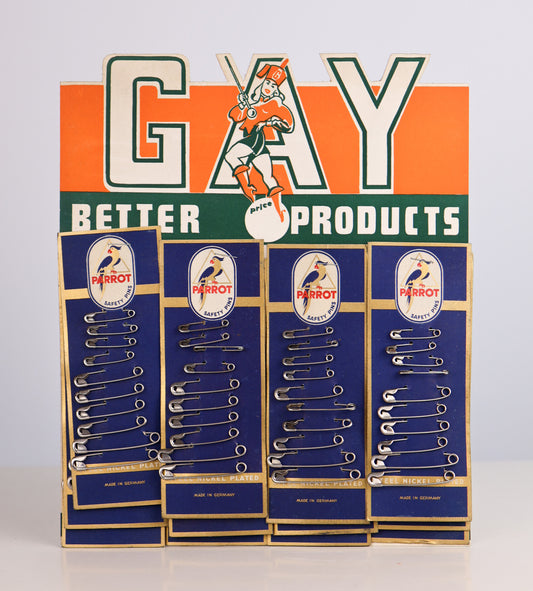 Gay Better Products Safety Pin Store Display & Product