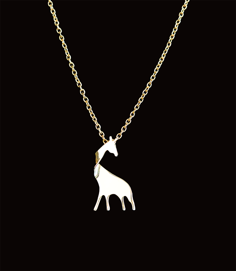 Deadstock Twisted Giraffe Pendant