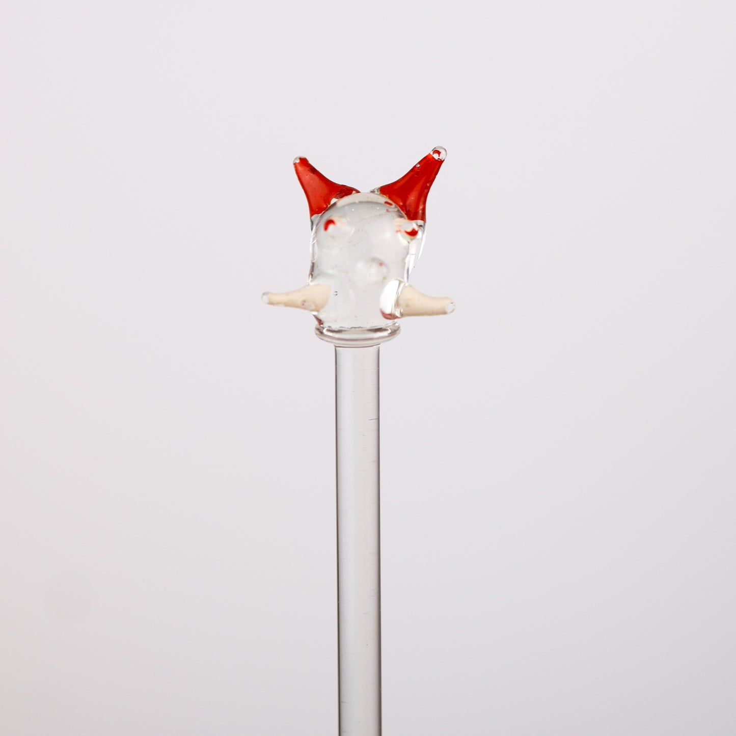 Vintage Hand Blown Glass Animal Cocktail Stirrers
