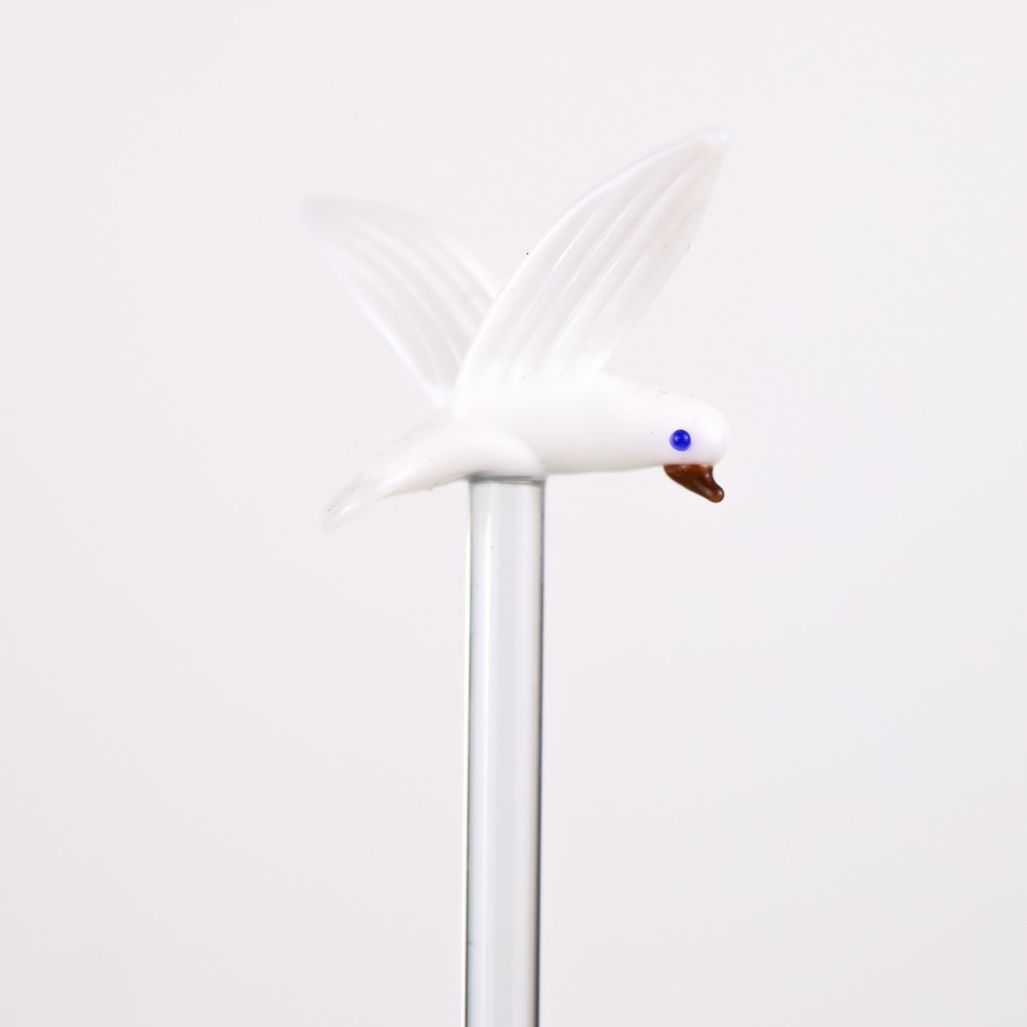 Vintage Hand Blown Glass Animal Cocktail Stirrers