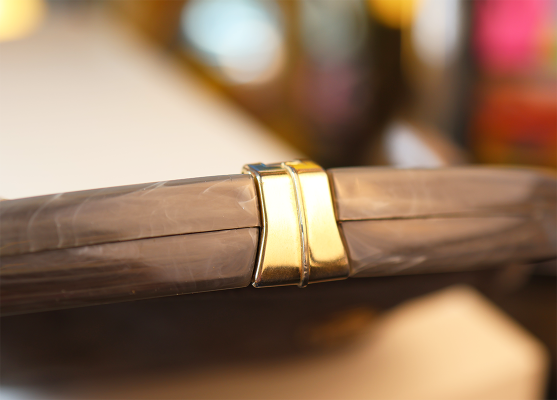 Vintage Creazioni Grey Suede Crossbody