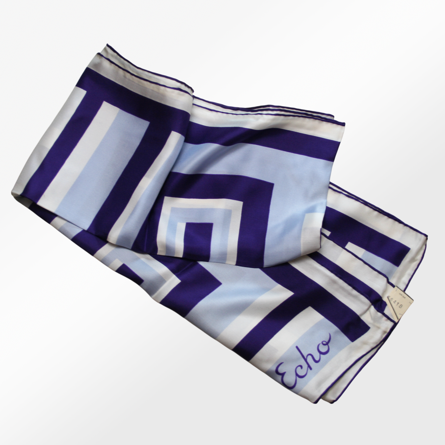 Greek Key Silk Scarf by Echo