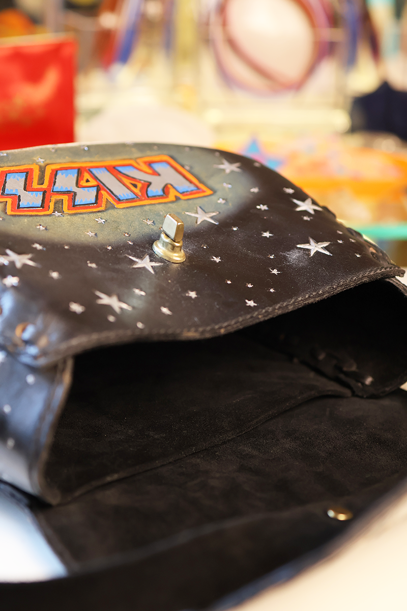 Hand Tooled & Painted KISS Purse