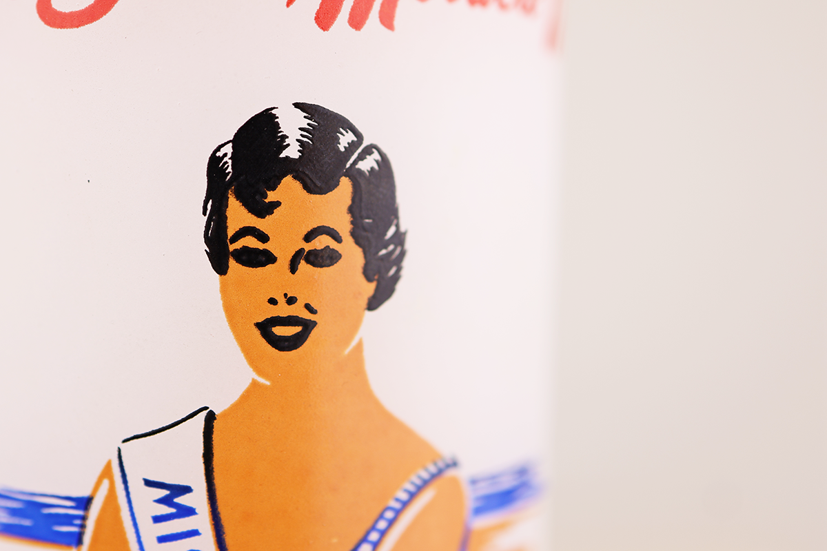Miss Miracle Mile Souvenir Glass