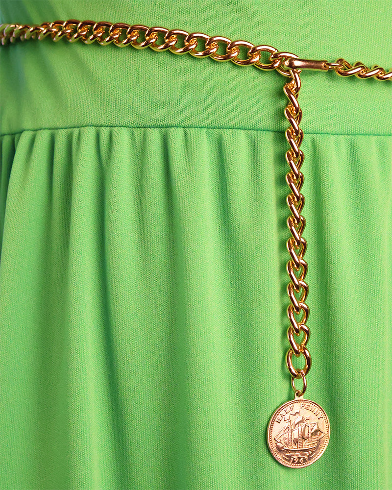 Deadstock Chain Swag Belts with Coin Charms