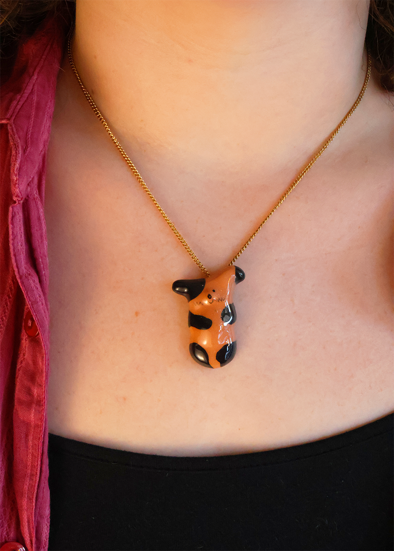 Vintage Ceramic Animal Pendants