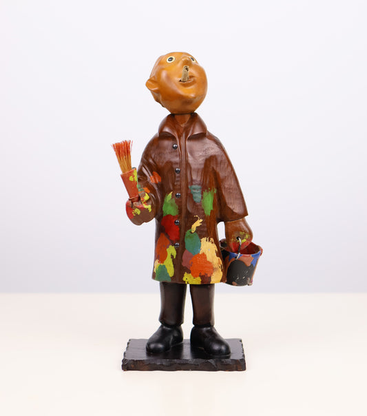 Romer Italy Hand Carved Wooden Artist Figure