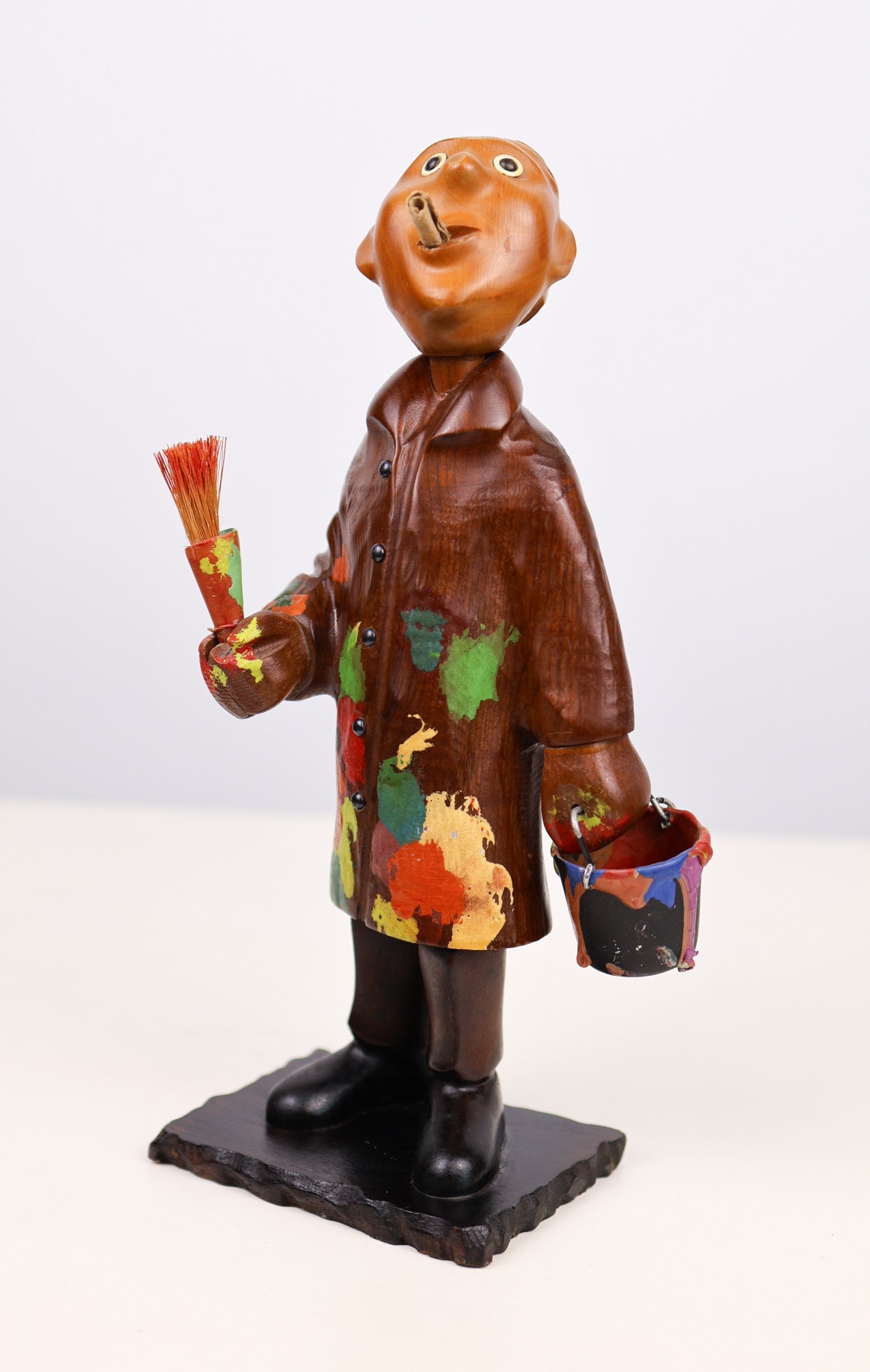 Romer Italy Hand Carved Wooden Artist Figure