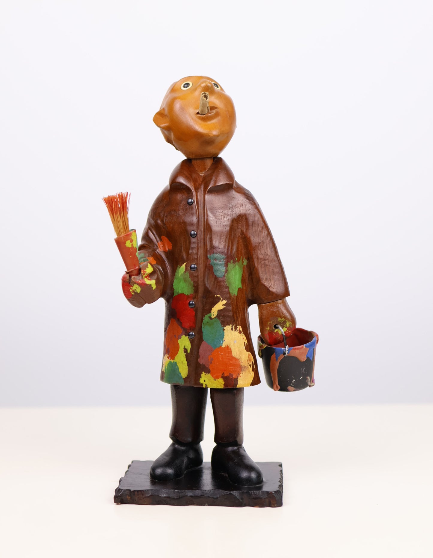 Romer Italy Hand Carved Wooden Artist Figure