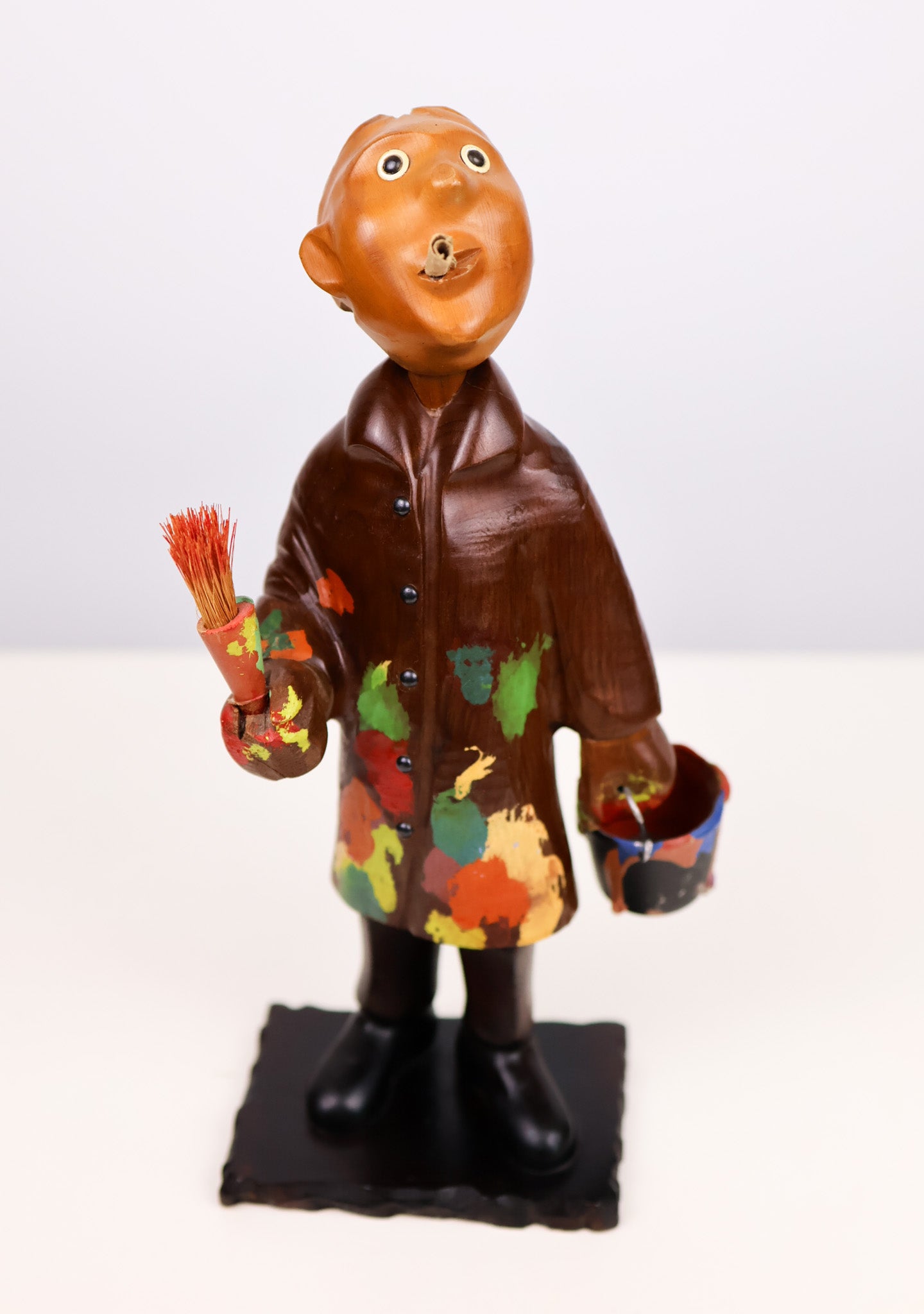 Romer Italy Hand Carved Wooden Artist Figure
