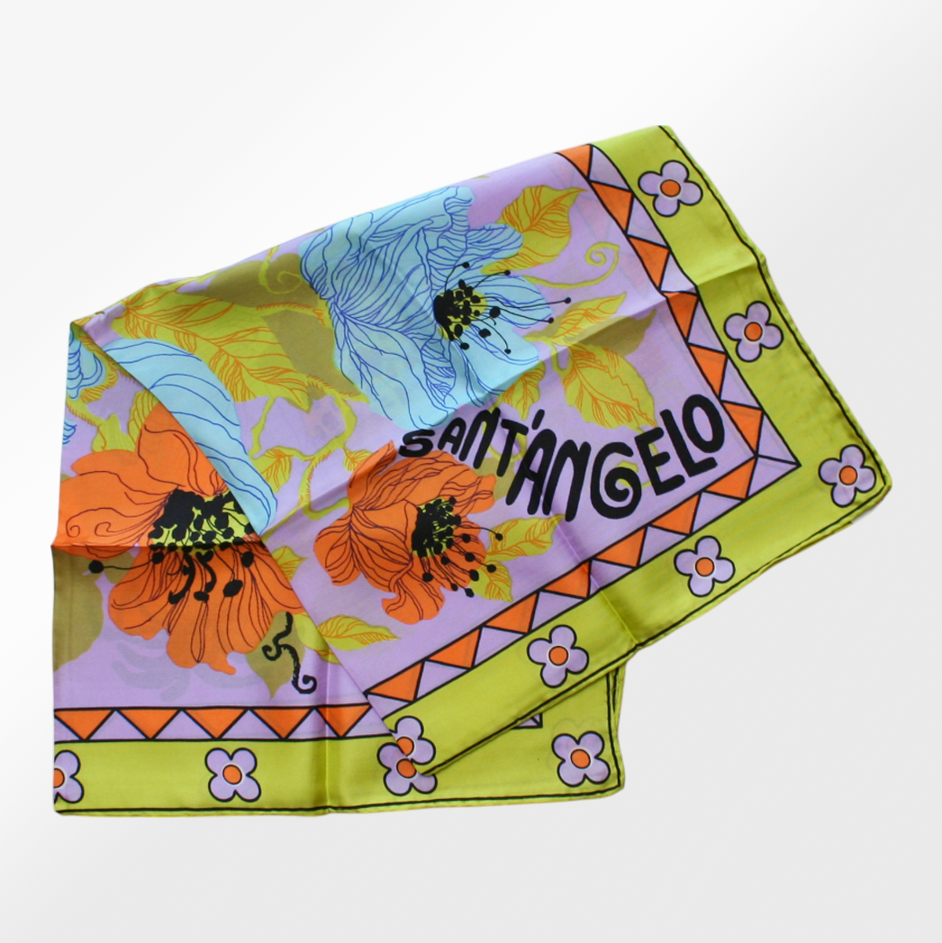 Deadstock Poppy Scarves by Giorgio Sant'Angelo