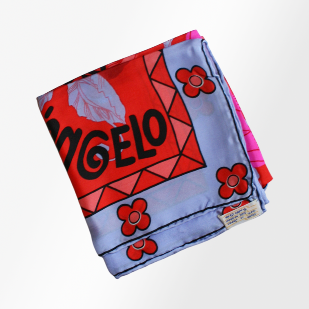 Deadstock Poppy Scarves by Giorgio Sant'Angelo