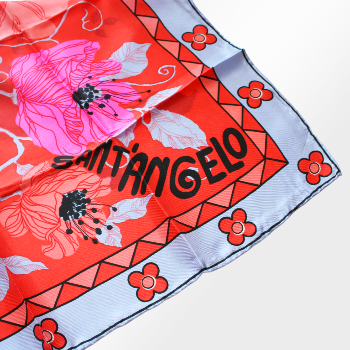 Deadstock Poppy Scarves by Giorgio Sant'Angelo