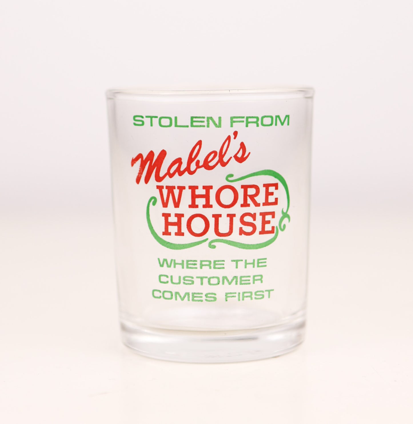 "Mabel's Whore House" Naughty Shot Glass