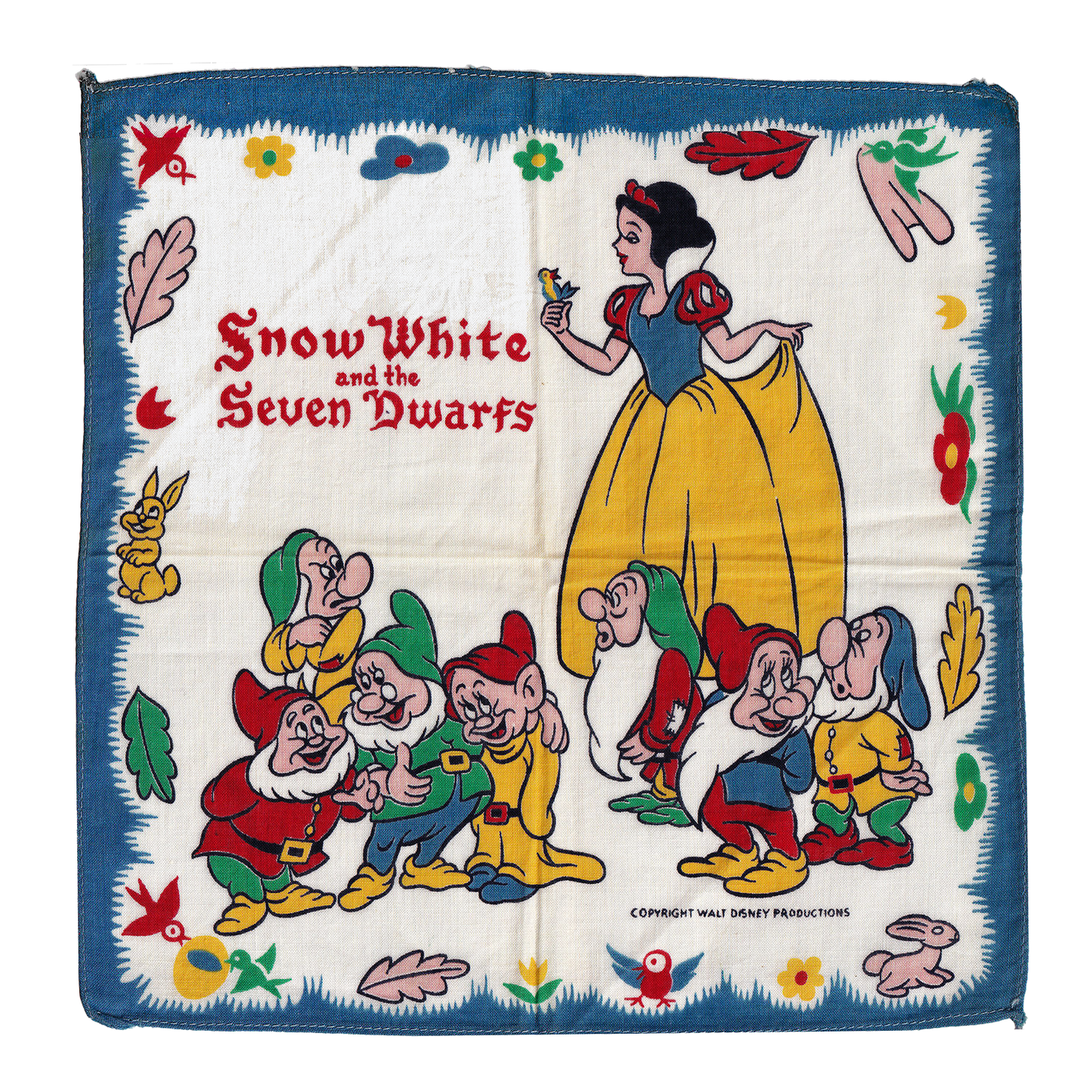 Vintage Snow White Handkerchief