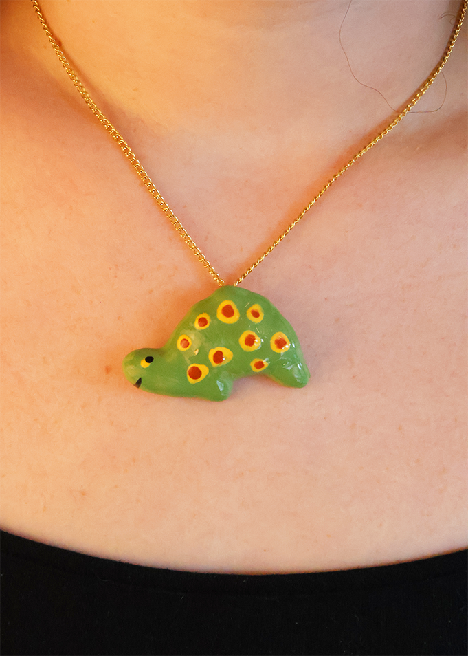 Vintage Ceramic Animal Pendants