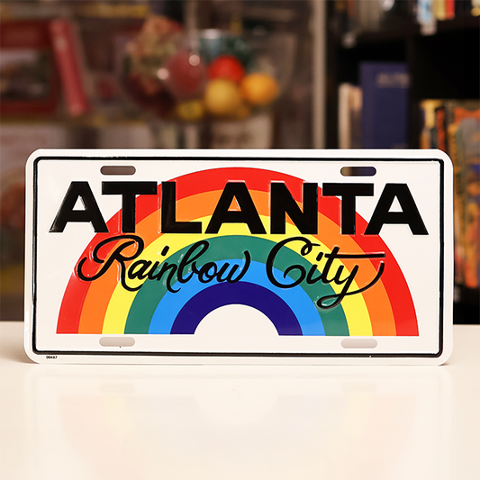 "Atlanta -- the Rainbow City" Novelty License Plate