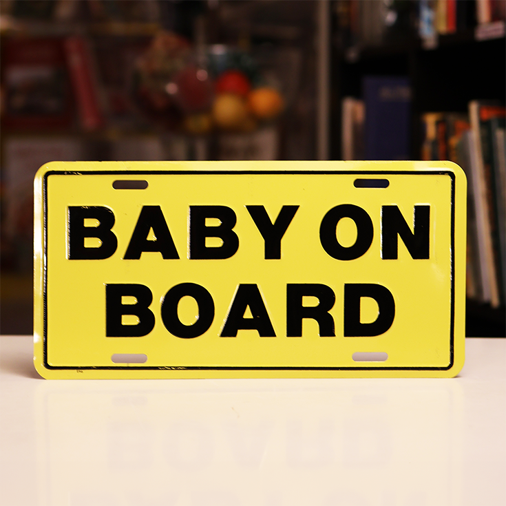 "Baby on Board" Novelty License Plate