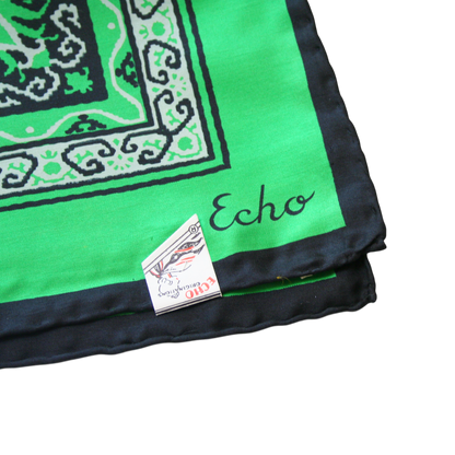 Midcentury Bandana Print Silk Scarf by Echo