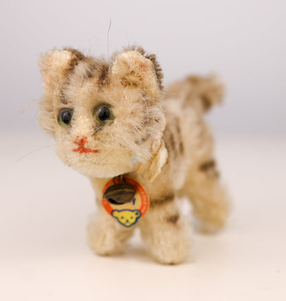 Antique Steiff Mohair Tabby Kitten