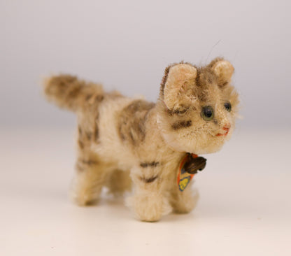Antique Steiff Mohair Tabby Kitten