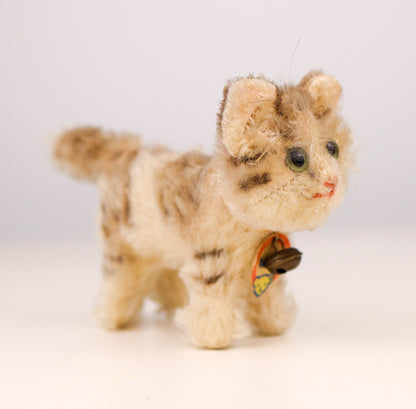 Antique Steiff Mohair Tabby Kitten