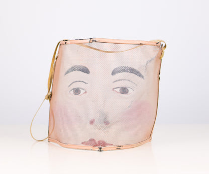 c. 1930s "Memphis Cotton Carnival" Painted Mesh Mask
