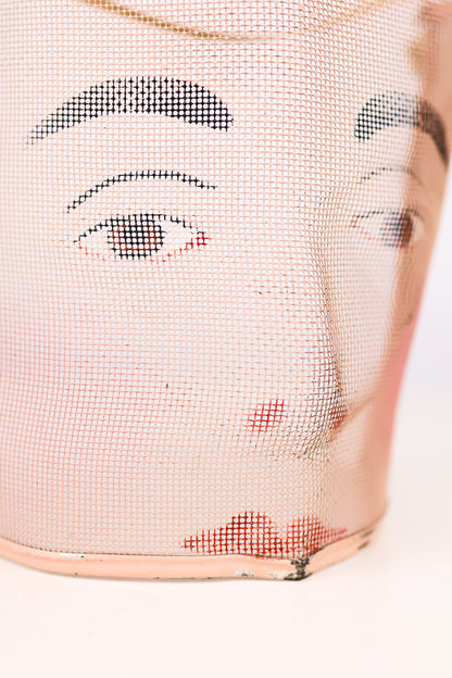 c. 1930s "Memphis Cotton Carnival" Painted Mesh Mask